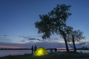 Coldwater Lake with tent